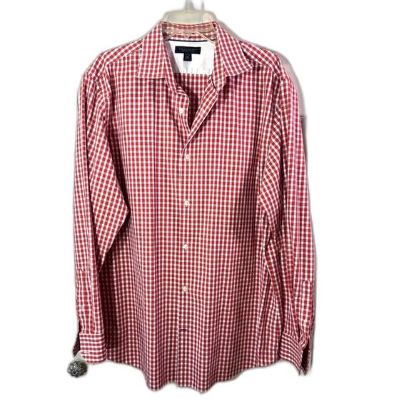 Banana Republic Other - BANANA REPUBLIC Shirt Men's XL 17-17.5 Gingham Checkered Button Down Long Sleeve